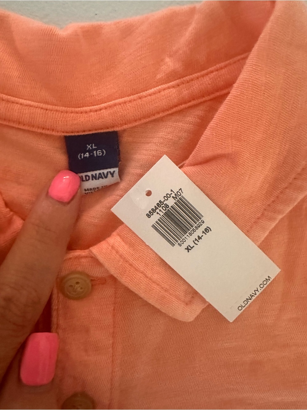 Old Navy Peach Polo Shirt